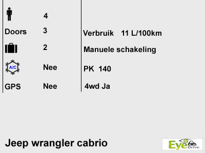 jeep wrangler 4p TJ nl